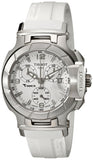 Tissot T Race Lady Chronograph White Dial White Rubber Strap Watch for Women - T048.217.17.017.00