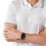 Michael Kors Slim Runway Quartz Black Dial Grey Steel Strap Watch For Men - MK1044 Buy Now By Michael Kors