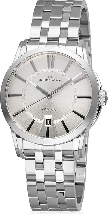 Maurice Lacroix Pontos Date Automatic Silver Dial Silver Steel Strap Watch For Men - PT6148-SS002-130 Buy Now By Maurice Lacroix