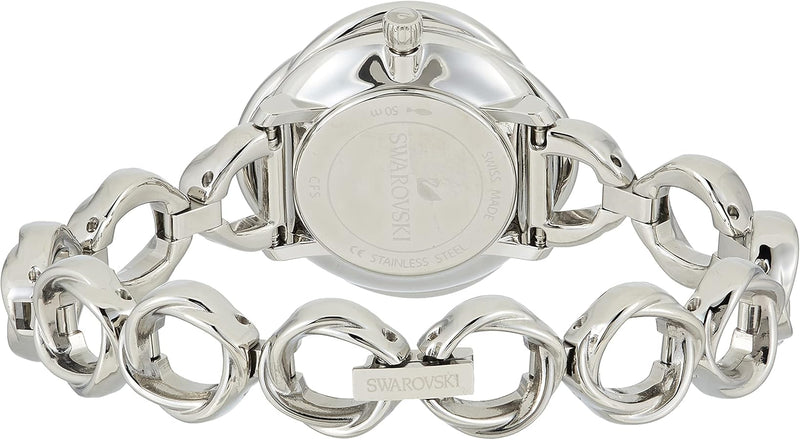Shop Swarovski Crystal Flower Silver Dial Silver Steel Strap Watch for Women - 5547622 in USA