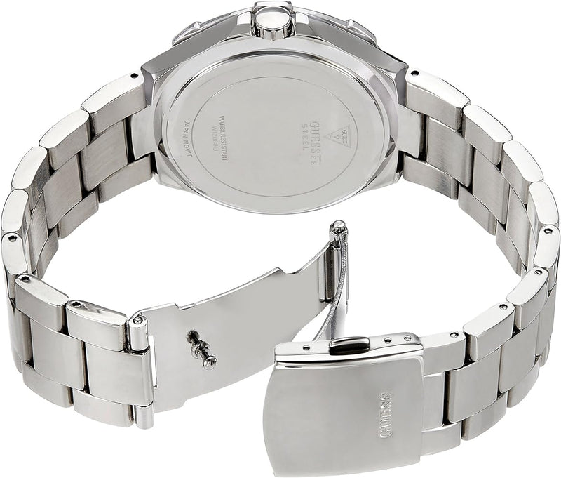Shop Guess Vista Diamonds Silver Dial Silver Steel Strap Watch for Women - W12080L1 in USA