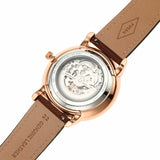 Fossil Neutra Automatic Skeleton Black Dial Brown Leather Strap Watch for Men - ME3195 Buy Now By Fossil