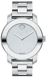 Movado Bold Crystal Dot Silver Dial Silver Steel Strap Watch For Women - 3600334 Buy Now By Movado