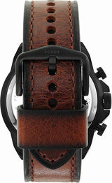 Fossil Bronson Chronograph Black Dial Brown Leather Strap Watch for Men - FS5856 Buy Now By Fossil