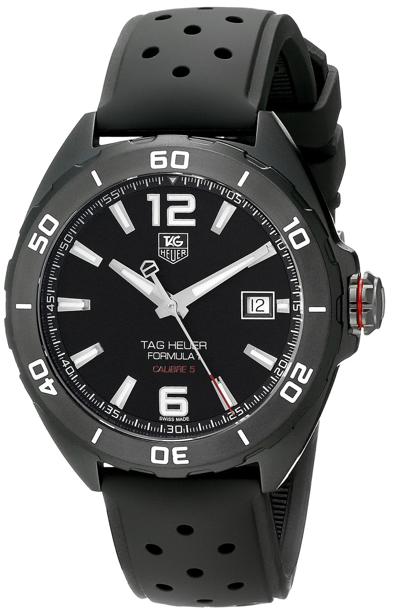 Tag Heuer Formula 1 Automatic Black Dial Black Rubber Strap Watch for Men - WAZ2115.FT8023 Buy Now By Tag Heuer