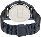 Shop Tommy Hilfiger Damon Quartz Blue Dial Blue Mesh Bracelet Watch for Men - 1791421 in USA