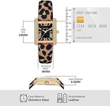 Michael Kors Emery Quartz Diamonds Black Dial Cheetah Print Leather Strap Watch For Women - MK7387 Buy Now By Michael Kors