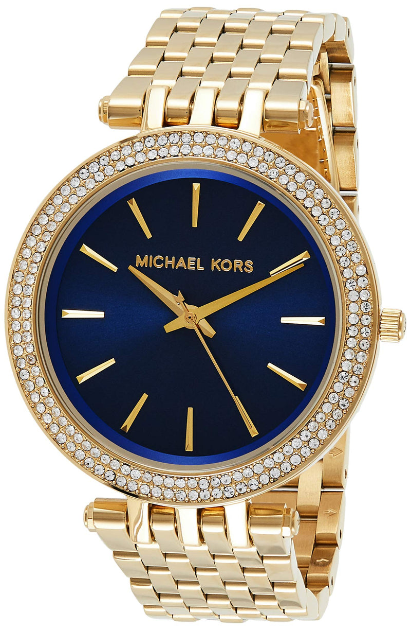 Michael Kors Darci Blue Dial Gold Steel Strap Watch for Women - MK3406 Buy Now By Michael Kors