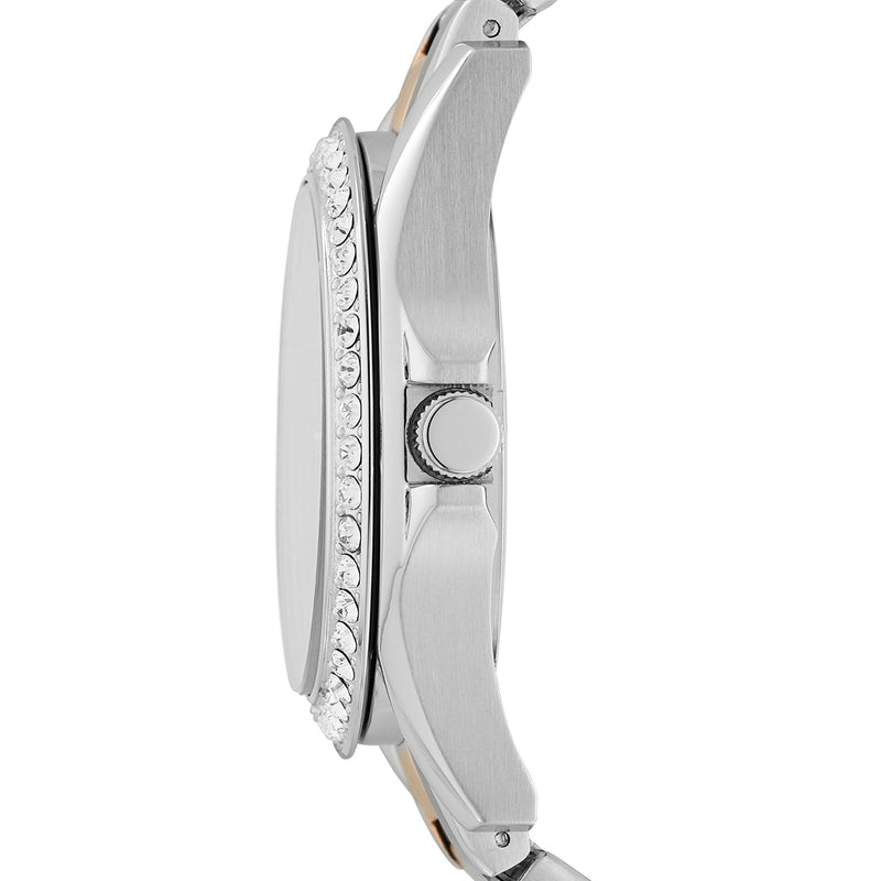 Fossil Riley Multifunction Rose Gold Dial Two Tone Steel Strap Watch for Women - ES4145 Buy Now By Fossil