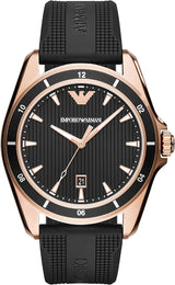 Emporio Armani Sport Quartz Black Dial Black Rubber Strap Watch For Men - AR11101 Buy Now By Emporio Armani