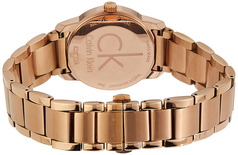 Calvin Klein City White Mother of Pearl Dial Rose Gold Steel Strap Watch for Women - K2G23646 Buy Now By Calvin Klein