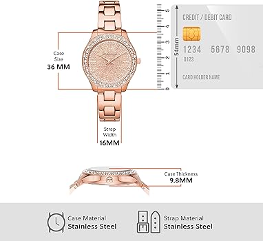 Michael Kors Liliane Three Hand Rose Gold Dial Rose Gold Steel Strap Watch For Women - MK4651 Buy Now By Michael Kors
