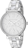 Michael Kors Sofie Analog White Dial Silver Steel Strap Watch For Women - MK4345