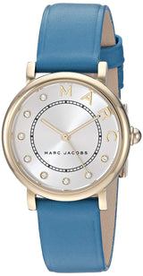 Marc Jacobs Roxy Silver Dial Green Leather Strap Watch for Women - MJ1633 Buy Now By Marc Jacobs