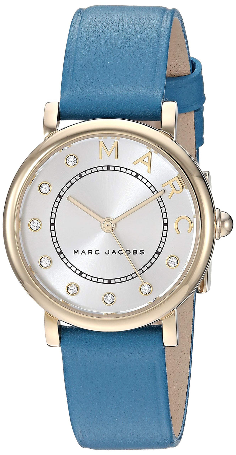 Marc Jacobs Roxy Silver Dial Green Leather Strap Watch for Women - MJ1633 Buy Now By Marc Jacobs