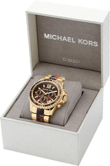 Michael Kors Everest Chronograph Brown Dial Two Tone Steel Strap Watch For Women - MK6973 Buy Now By Michael Kors