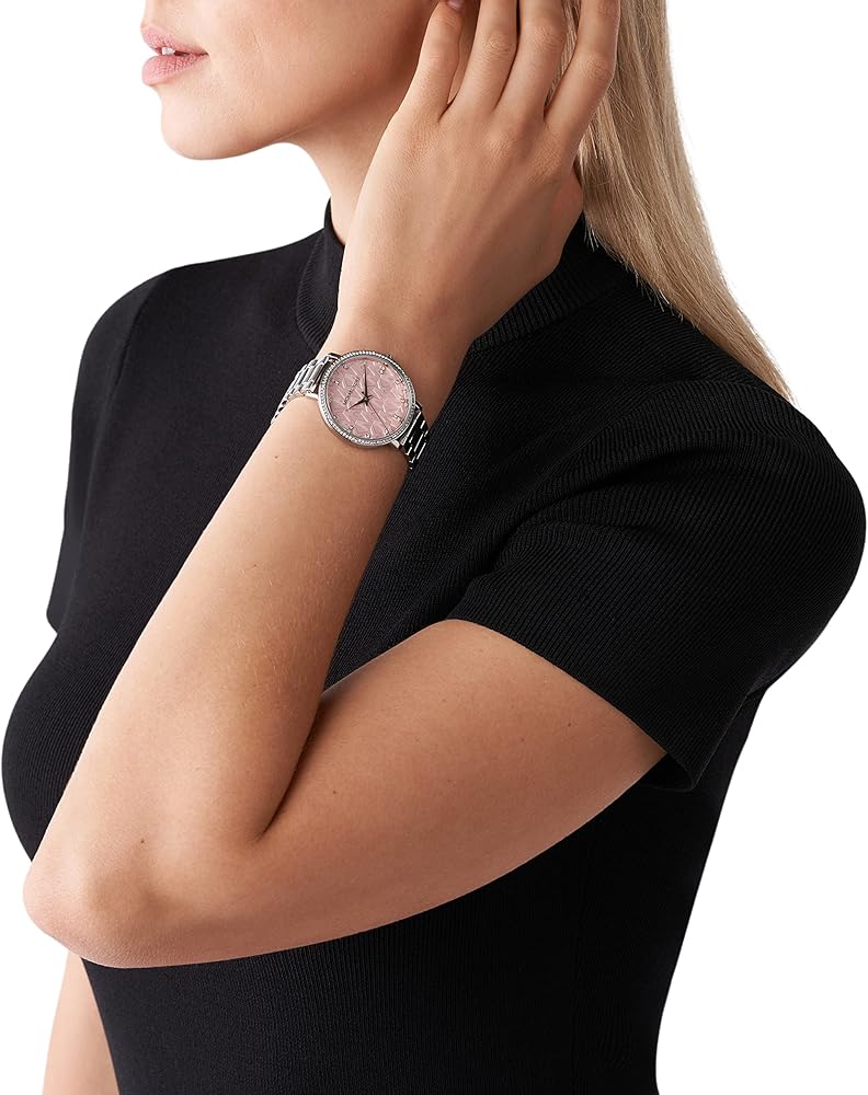 Michael Kors Pyper Three Hand Pink Dial Silver Steel Strap Watch For Women - MK4631 Buy Now By Michael Kors