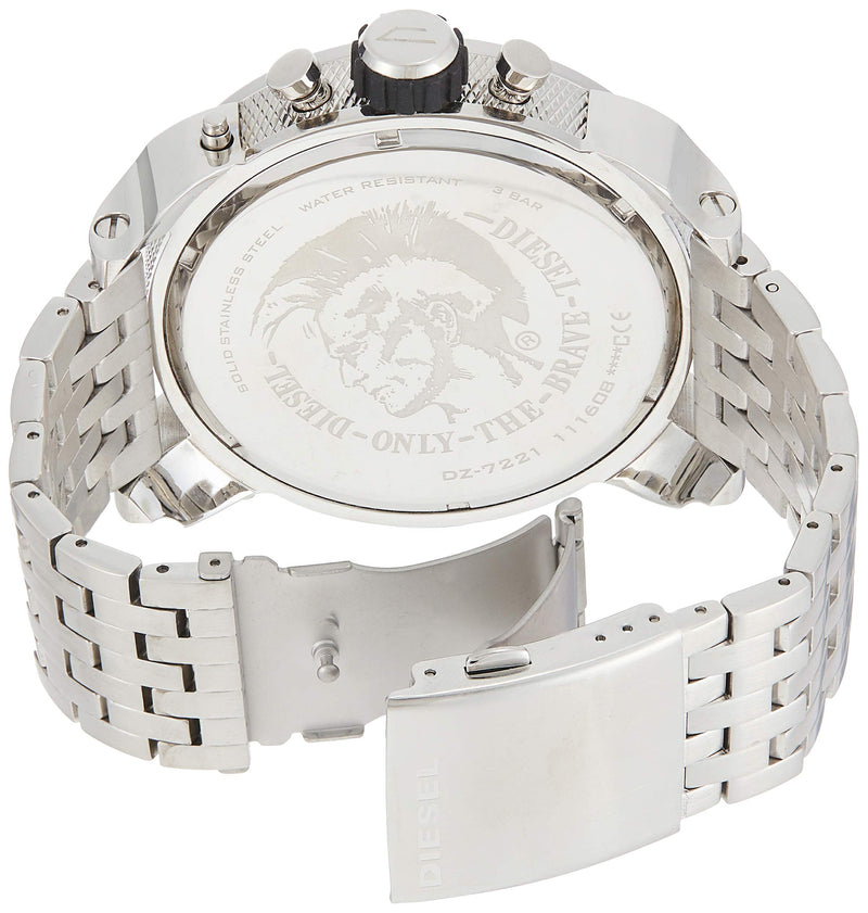 Diesel Mr Daddy 1.0 Black Dial Stainless Steel Stainless Watch For Men - DZ7221 Buy Now By Diesel