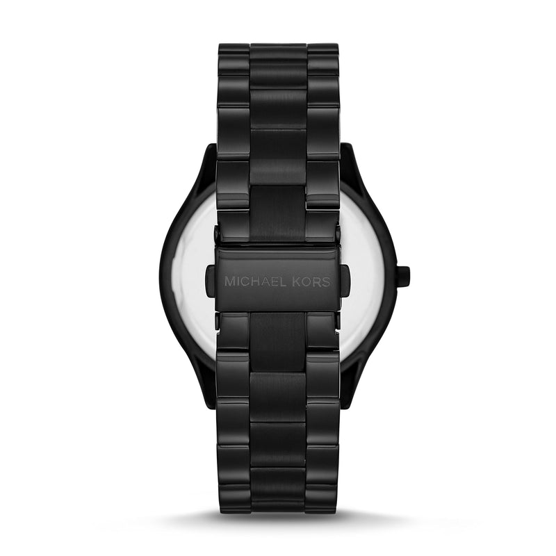 Michael Kors Mini Slim Runway Black Dial Black Steel Strap Watch for Women - MK3587 Buy Now By Michael Kors