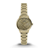 Burberry The Classic Champagne Gold Dial Gold Steel Strap Watch for Women - BU10109