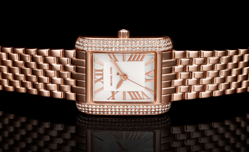 Michael Kors Emery Three-Hand White Dial Rose Gold Steel Strap Watch for Women - MK4743 Buy Now By Michael Kors