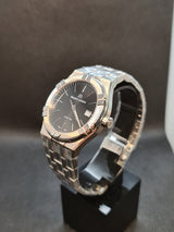 Maurice Lacroix Aikon Date Quartz Black Dial Silver Steel Strap Watch for Men - AI1108-SS002-330-1 Buy Now By Maurice Lacroix