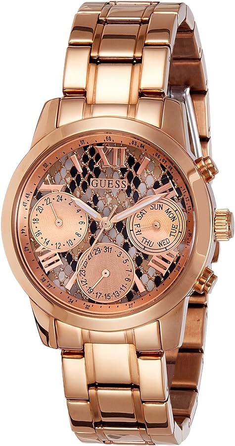 Guess Mini Sunrise Quartz Rose Gold Dial Rose Gold Steel Strap Watch For Women - W0448L9 Buy Now By Guess