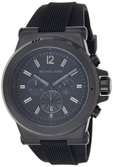 Shop Michael Kors Dylan Black Dial Black Rubber Strap Watch for Men - MK8152 in USA