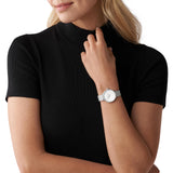 Michael Kors Pyper Quartz Mother of Pearl White Dial Silver Mesh Strap Watch For Women - MK4618 Buy Now By Michael Kors