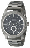 Fossil Machine Chronograph Black Dial Grey Steel Strap Watch for Men - FS4662