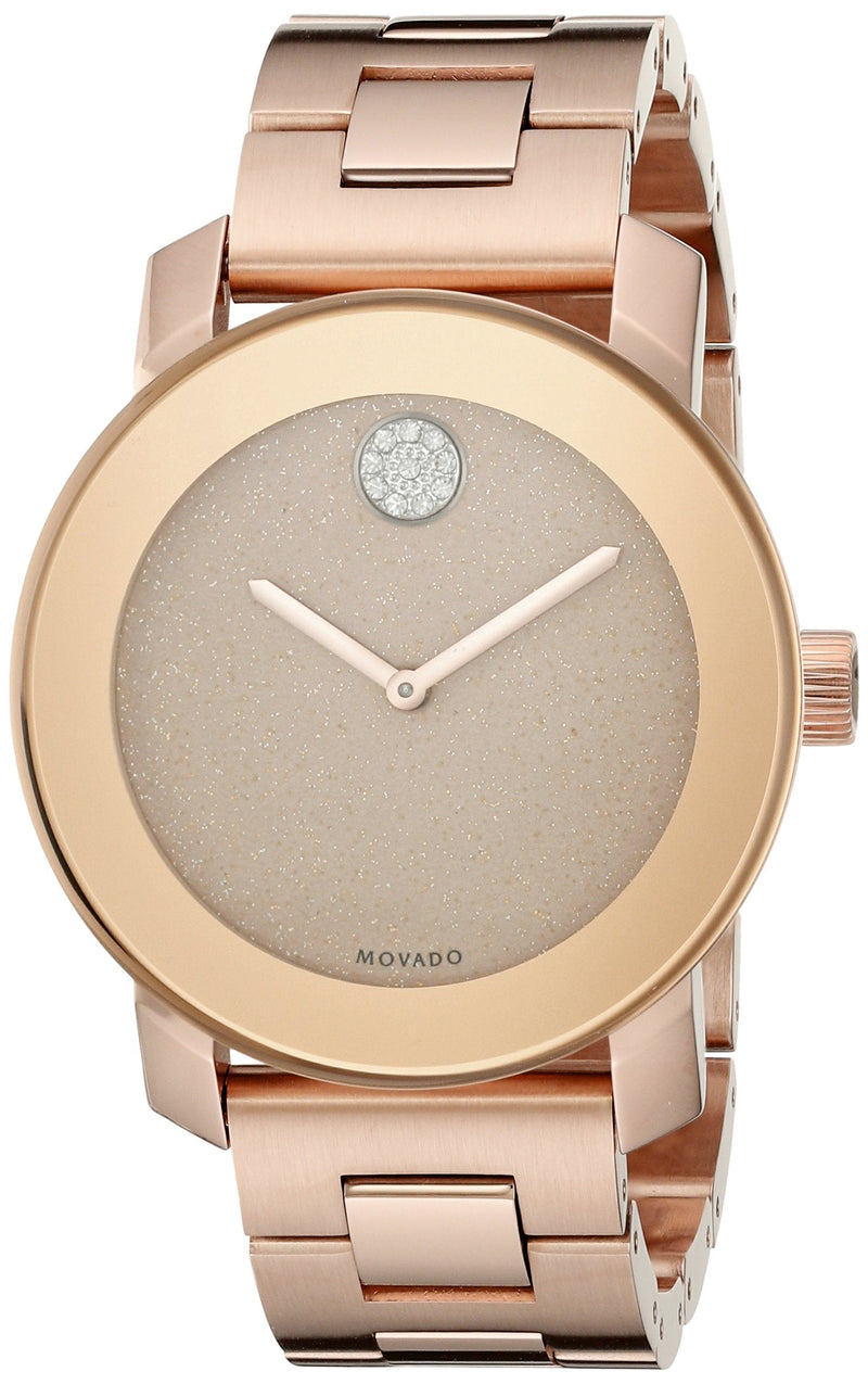 Movado Bold Rose Gold Dial Rose Gold Steel Strap Watch for Women - 3600086 Buy Now By Movado