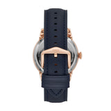 Fossil Townsman Automatic White Dial Navy Blue Leather Strap Watch for Men - ME3171 Buy Now By Fossil