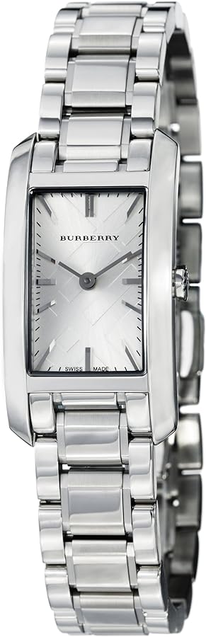 Shop Burberry Heritage Silver Dial Silver Steel Strap Watch For Women - BU9500 in USA