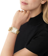 Michael Kors Emery Three Hand Silver Dial Gold Steel Strap Watch For Women - Mk7300 Buy Now By Michael Kors