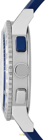 Burberry City Sport Chronograph White Dial Blue Rubber Strap Watch For Men - BU9808 Buy Now By Burberry