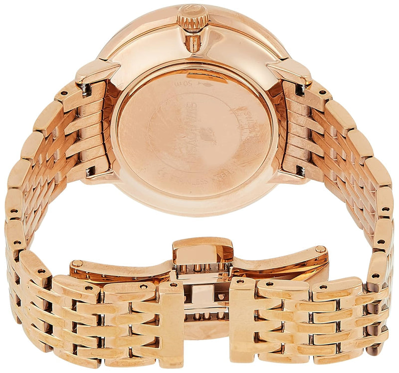 Swarovski Crystalline Chic Analog Silver Dial Rose Gold Steel Strap Watch for Women - 5544590 Buy Now By Swarovski