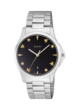Gucci G Timeless Black Dial Silver Steel Strap Watch For Women - YA1264029