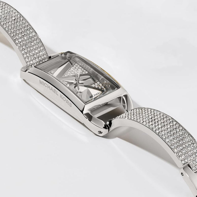 Shop Michael Kors Empire Three-Hand Silver Dial Silver Steel Strap Watch for Women - MK4841 in USA