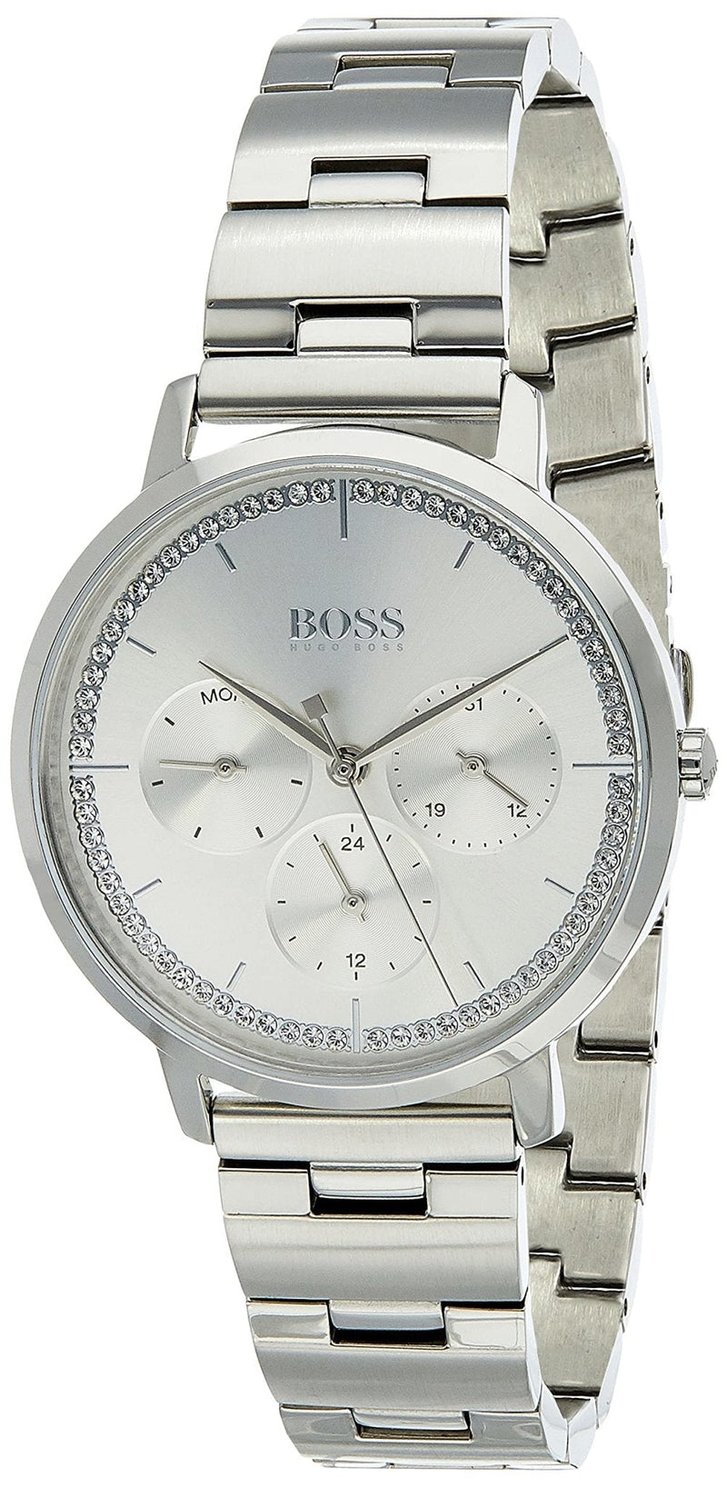 Hugo Boss Prima Silver Dial Silver Steel Strap Watch for Women - 1502570 Buy Now By Hugo Boss