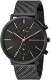 Michael Kors Jaryn Black Dial Black Stainless Steel Strap Watch for Men - MK8504