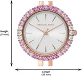 Michael Kors Darci Pave Silver Dial Rose Gold Steel Strap Watch For Women - MK4517 Buy Now By Michael Kors