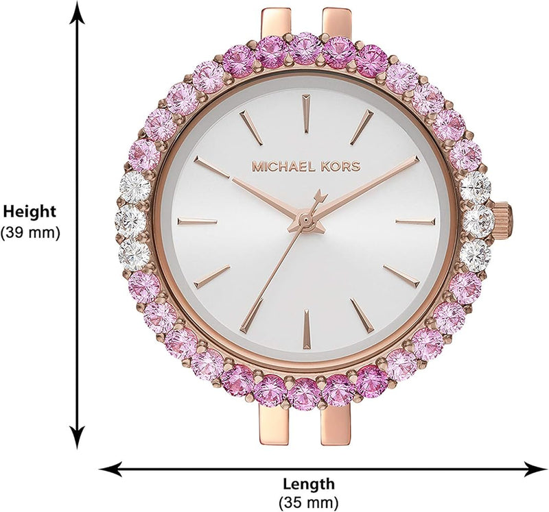 Michael Kors Darci Pave Silver Dial Rose Gold Steel Strap Watch For Women - MK4517 Buy Now By Michael Kors
