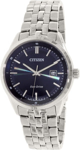 Citizen Eco Drive Blue Dial Silver Steel Strap Watch For Men - BM7250-56L Buy Now By Citizen