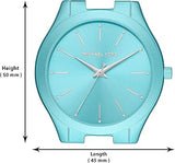 Michael Kors Slim Runway Blue Dial Blue Steel Strap Watch For Women - MK4525 Buy Now By Michael Kors