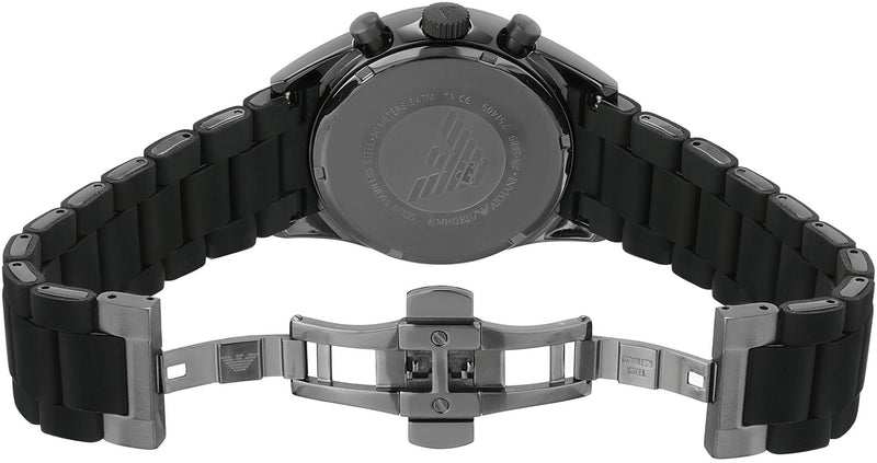 Emporio Armani Sportivo Chronograph Black Dial Black Stainless Steel Watch For Men - AR5889 Buy Now By Emporio Armani