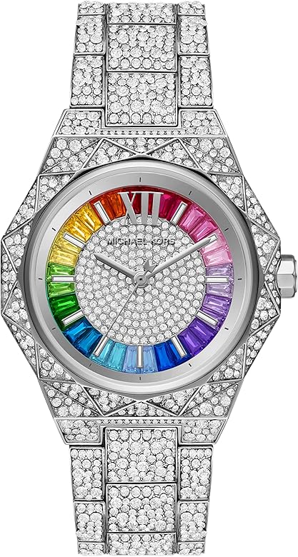 Michael Kors Raquel Three-Hand Crystals Silver Dial Silver Steel Strap Watch For Women - MK7365LE Buy Now By Michael Kors