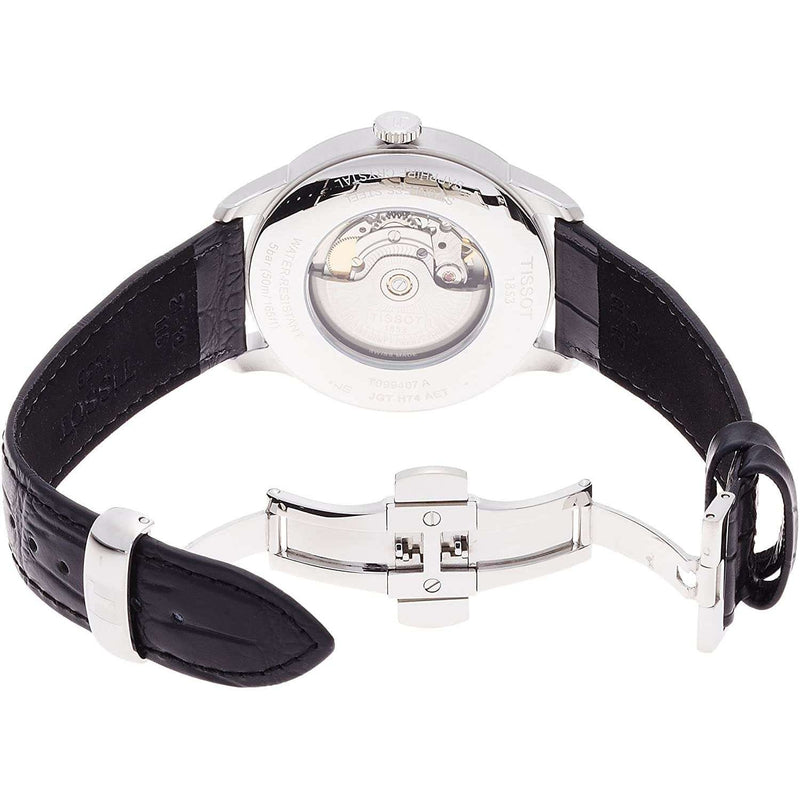 Tissot Chemin Des Tourelles Powermatic 80 Black Dial Black Leather Strap Watch For Men - T099.407.16.058.00 Buy Now By Tissot