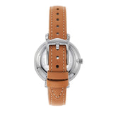 Fossil Jacqueline Three Hand Date Luggage Blue Dial Brown Leather Strap Watch for Women - ES4274 Buy Now By Fossil