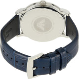 Emporio Armani Dress Quartz Blue Dial Blue Leather Strap Watch For Men - AR2501 Buy Now By Emporio Armani