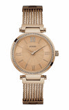 Guess Soho Rose Gold Dial Stainless Steel Watch For Women - W0638L4